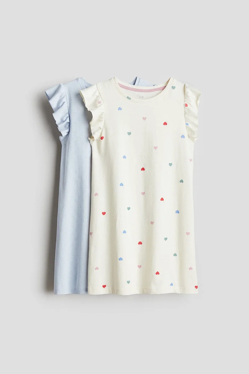 H&M 2-pack cotton nightdresses