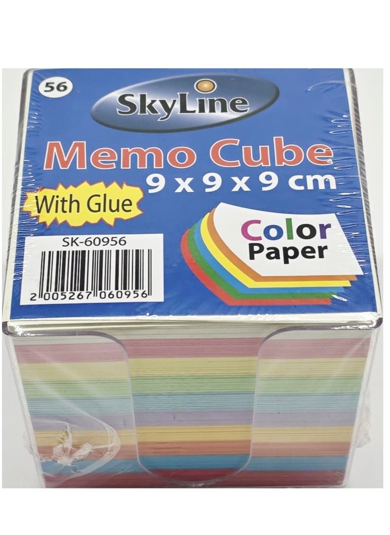 SKYLINE 9X9X9 MEMOCUBE COLOR WITH BOX 