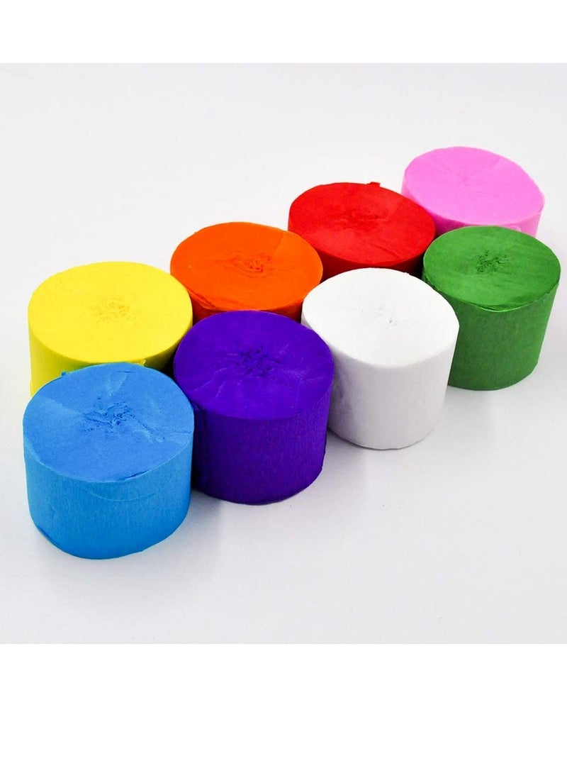Terabyte CREPE PAPER STREAMER 1.5INCH (PACK OF 12) MULTICOLORS - Image 3