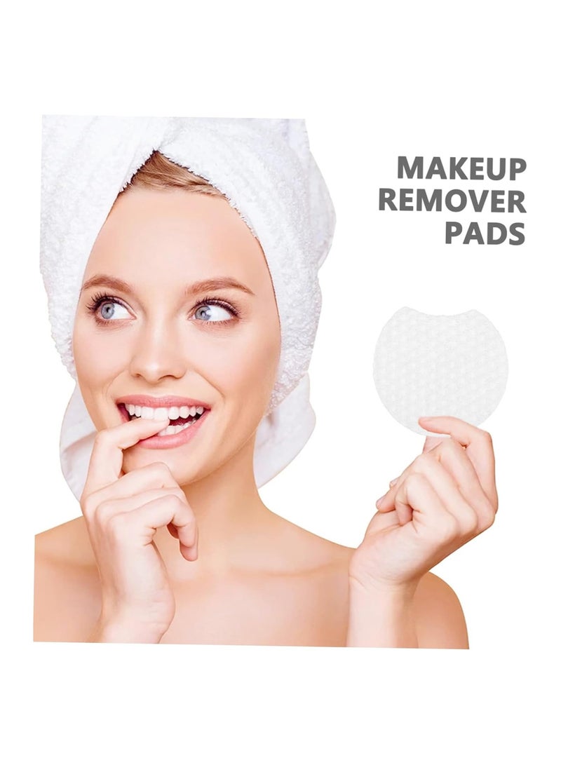 Pearl Pattern Makeup Remover Cotton Pads, 600 Lint-Free Eye Makeup Wipes, Skin-Friendly Non-Woven Fabric for Effortless Makeup Removal, Perfect for Sensitive Skin. - Image 2