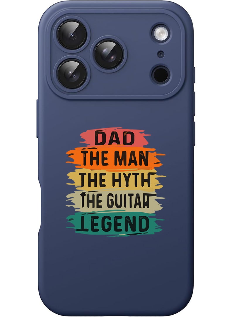 Theodor Protective Slim Fit Case Liquid Silicone Cover with Full Body Protection Anti-Scratch Shockproof Case For Apple iPhone 17 Pro Max (Blue) Dad-01 - Image 1