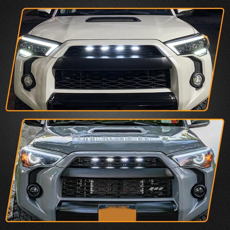 AUXLIGHT 4PCS LED Front Grille Raptor Lights with Fuse for Toyota 4Runner 2014-2021 - Image 5