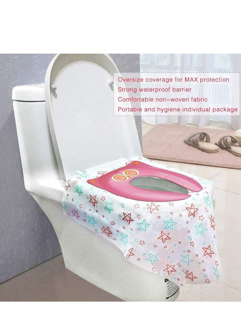 Y&D Travel Disposable Toilet Seat Covers Mat Paper Stronger Thicker Safe Antibacterial Waterproof Maternal mat Essential Office 20PCS 25.59*23.6 inches - Image 4
