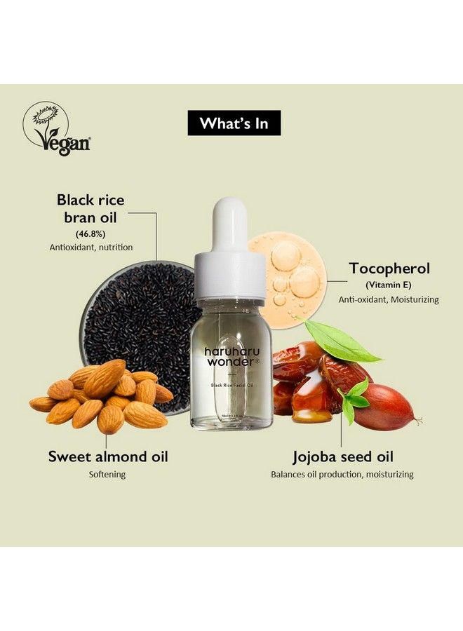 HARUHARU Wonder Black Rice Facial Oil (10Ml) | Vegan Crurelty Free Ewggreen… - Image 4