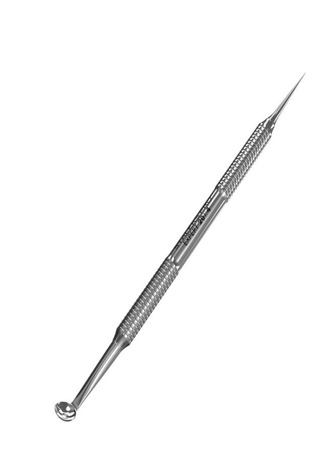Staleks Pro Cosmetology Double-Ended Tool Expert 20 Type 4 – Uno Spoon & Vidal Needle – Stainless Steel Blackhead Remover – Pimple Extractor Tool - Image 1
