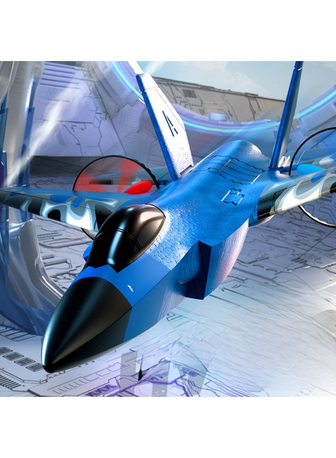 F35 Remote Control Fighter Model Children's Toy Remote Control Aircraft Drop-resistant King Fixed Wing Sliding Machine Wholesale-Color:red Fuselage-Specifications:Domestic Hot-selling Version  - Image 3