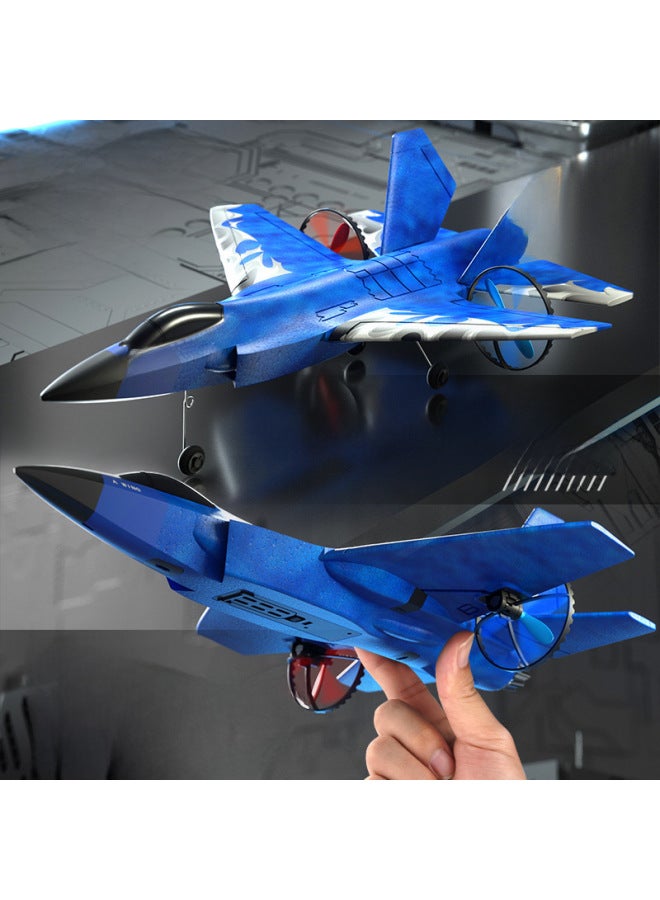 F35 Remote Control Fighter Model Children's Toy Remote Control Aircraft Drop-resistant King Fixed Wing Sliding Machine Wholesale-Color:red Fuselage-Specifications:Domestic Hot-selling Version  - Image 4