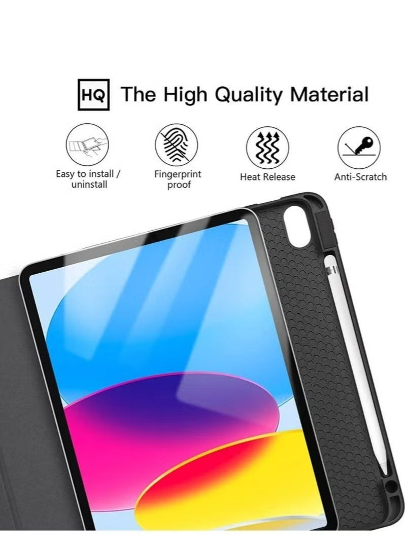 جهاز حماية الآيباد 11 (A16): مجموعة حامية 11 من طراز IPAD 11 بوصة (10.9 بوصة، 2022) تحتوي على صناديق لقلم الرصاص، وحاويات قابلة للطي، وسلسلة إيقاظ ذاتية النوم، ينطبق على الجيل 10 10.9 بوصة/الجيل 11 بوصة (2025) A3354 و A3355 و A3356 - Image 2