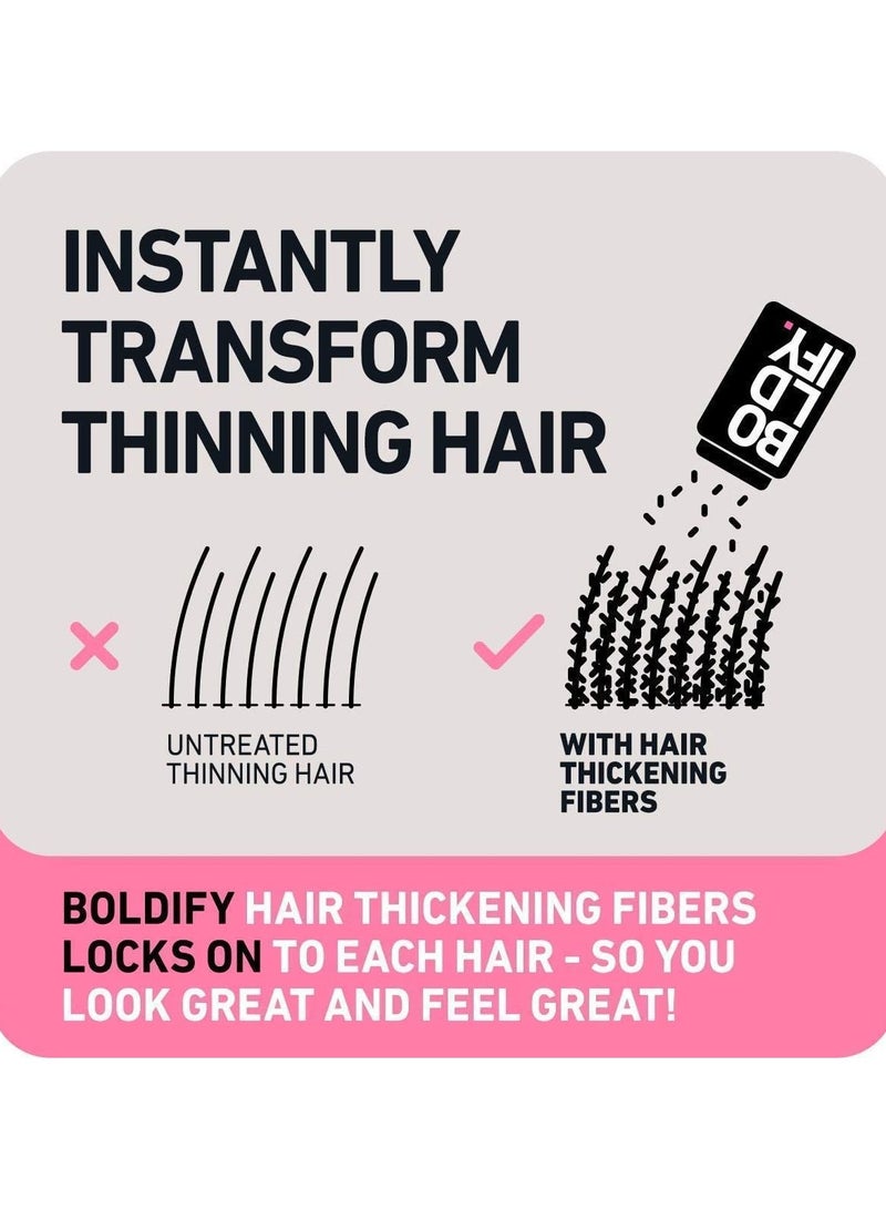 Boldify Hair Fibers Completely Conceals Hair Loss Dark Brown 12g - Image 4