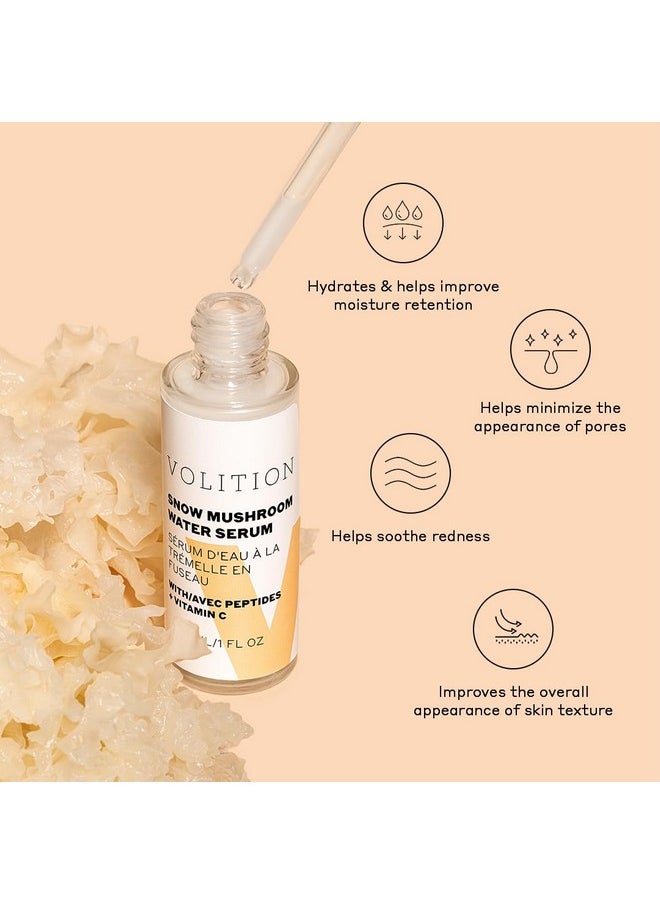 VOLITION - Volition Beauty Snow Mushroom Water Facial Serum - Hydrating Face Serum Improves Moisture Retention While Minimizing Look of Pores & Fine Lines (30ml / 1 fl oz) - Image 1