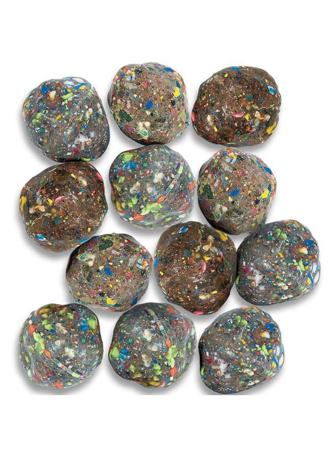 Fun Express Rubber Rock Bouncing Balls - (12 Pieces.) Rubber. 1 1/2" (38mm) - Image 1