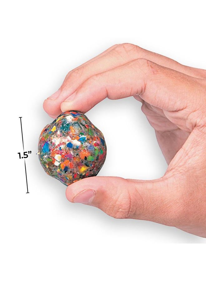 Fun Express Rubber Rock Bouncing Balls - (12 Pieces.) Rubber. 1 1/2" (38mm) - Image 2