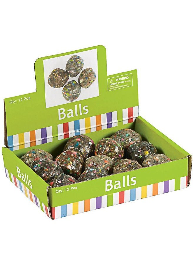 Fun Express Rubber Rock Bouncing Balls - (12 Pieces.) Rubber. 1 1/2" (38mm) - Image 4