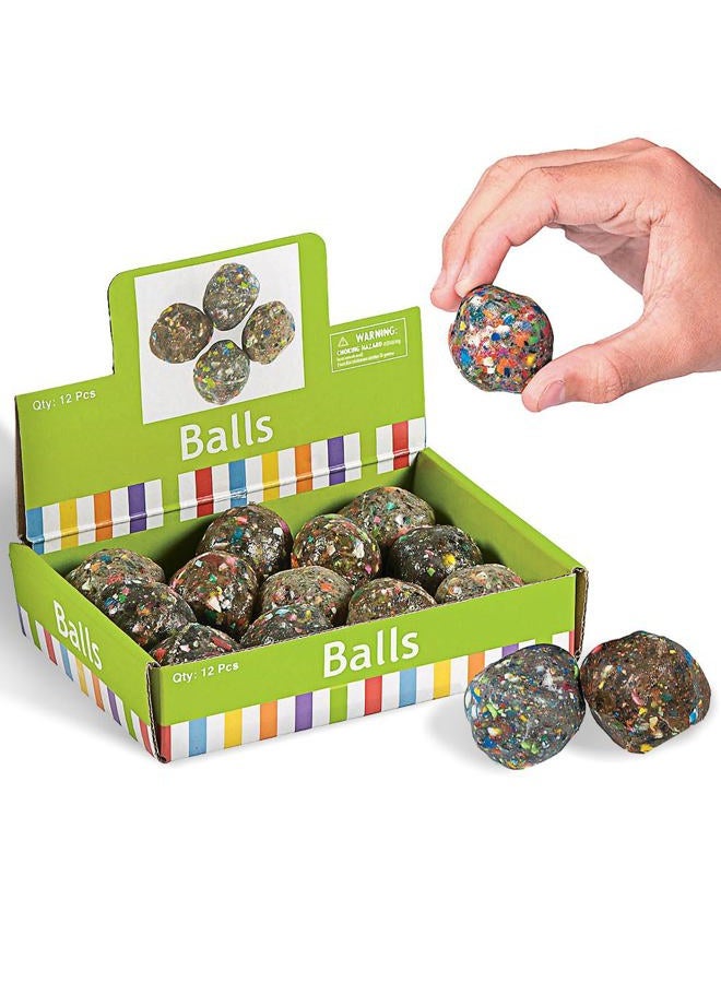 Fun Express Rubber Rock Bouncing Balls - (12 Pieces.) Rubber. 1 1/2" (38mm) - Image 3