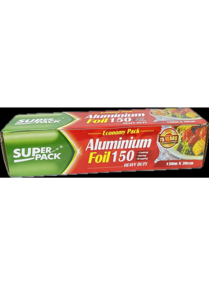 Super Pack Aluminium Foil Roll 30cm × 150m – Heavy Duty