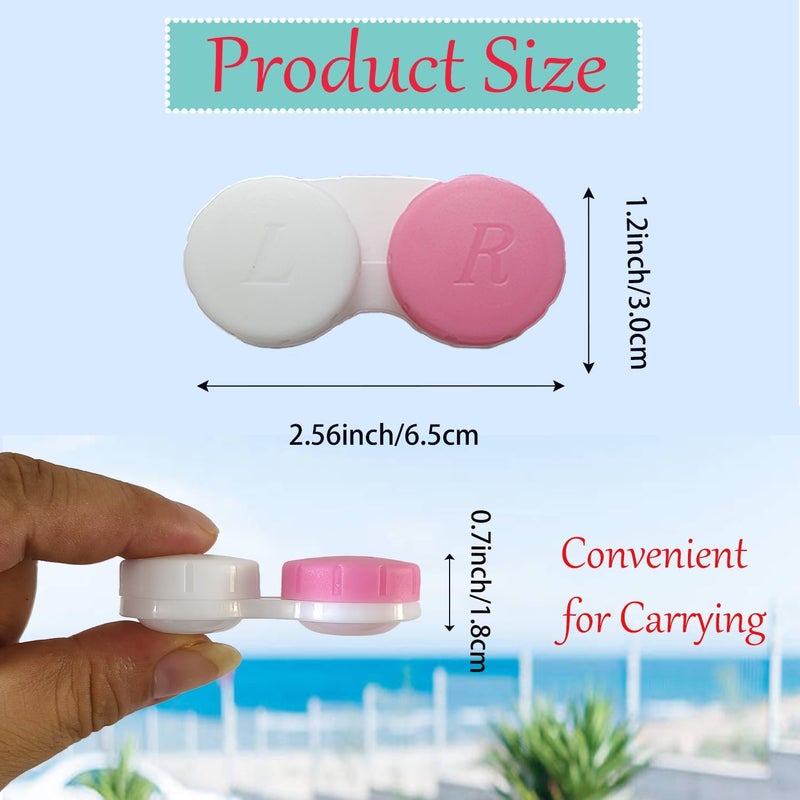 Smanzu 4 Pack Colorful Contact Lens Cases - Mixed Colors - Image 1