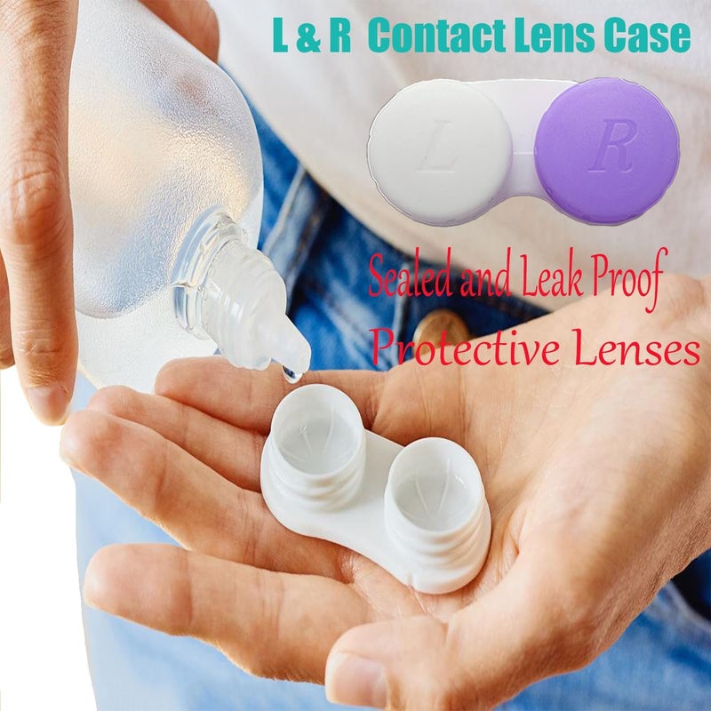 Smanzu 4 Pack Colorful Contact Lens Cases - Mixed Colors - Image 4