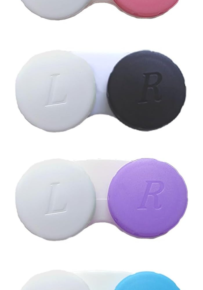 Smanzu 4 Pack Colorful Contact Lens Cases - Mixed Colors - Image 1