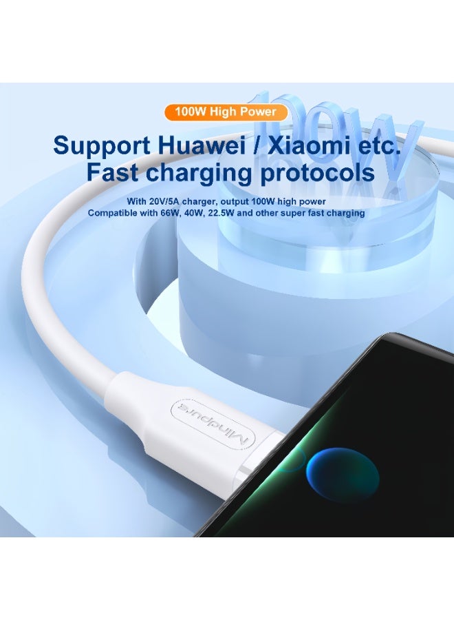 Mindpure Fast Charging Data Cable Suitable For Huawei Xiaomi Vivo Android Mobile Phone Type-C Super Fast Charging 100w Charging Cable - Image 5