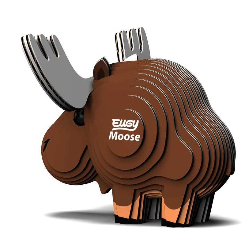 Eugy Moose 3D Puzzle  24 Piece Eco-Friendly Educational Toy Puzzles for Boys  Girls & Kids Ages 6+ - Image 4