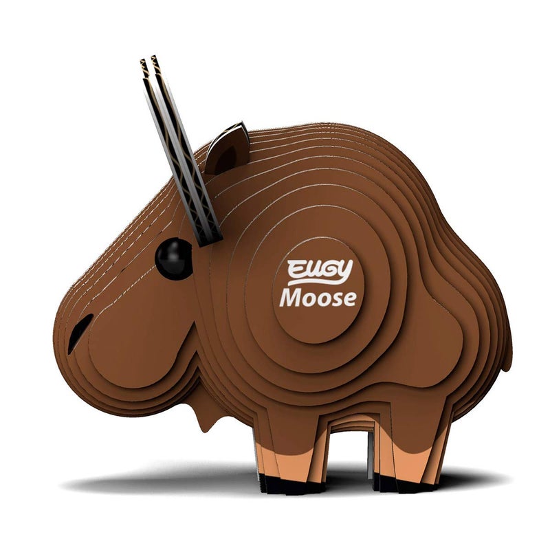 Eugy Moose 3D Puzzle  24 Piece Eco-Friendly Educational Toy Puzzles for Boys  Girls & Kids Ages 6+ - Image 3