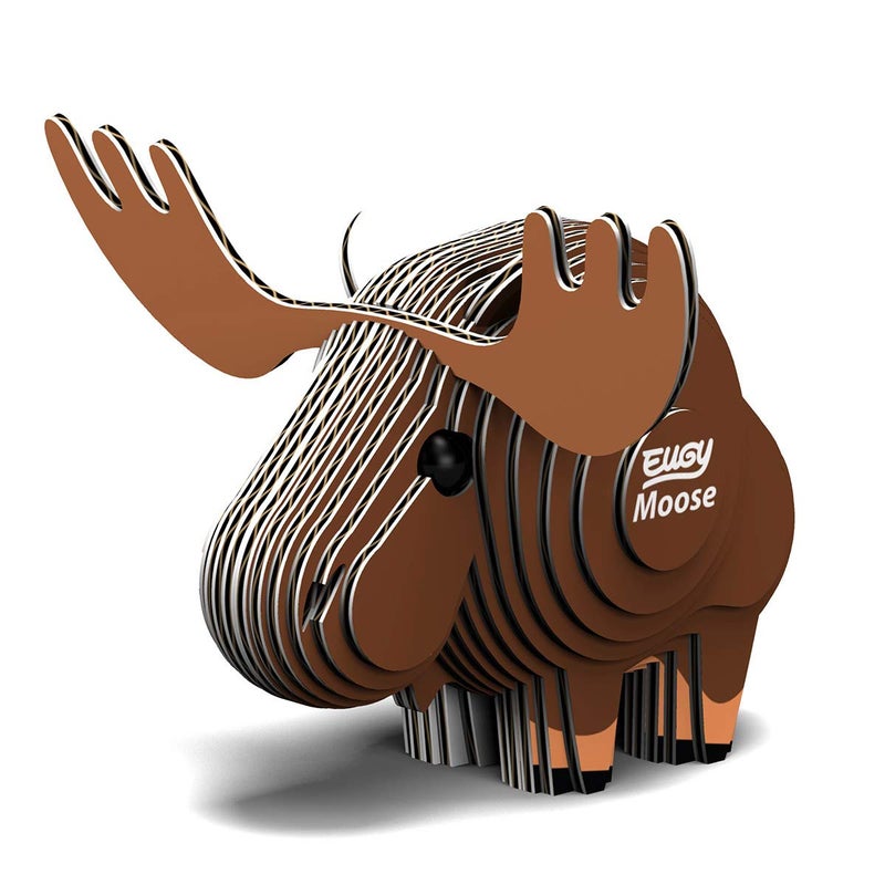 Eugy Moose 3D Puzzle  24 Piece Eco-Friendly Educational Toy Puzzles for Boys  Girls & Kids Ages 6+ - Image 1