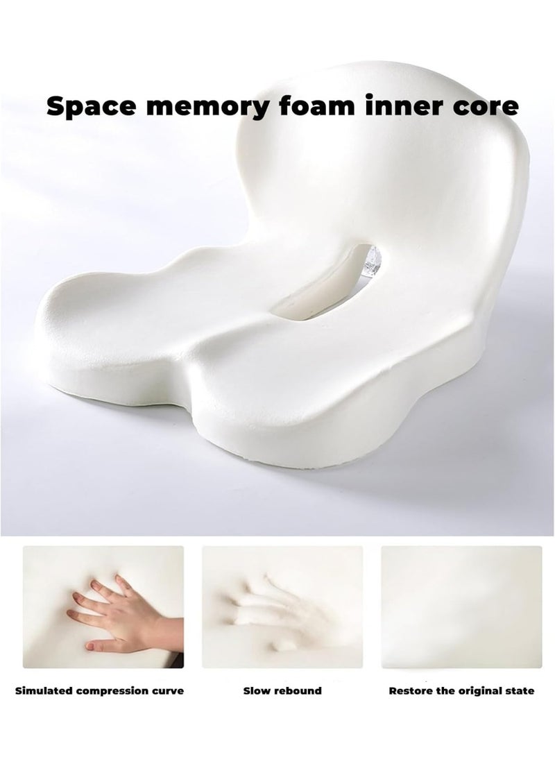 انسجام رنلي الظهر والمقعد الوسادة المريحة للذاكرة المقعد المقعد المقعد المقعد المقعد المقعد المقاعد المقاعد المقاعد مع دعم قطني للجلوس الطويل تجعل الخصر والوركين أكثر راحة - Image 5