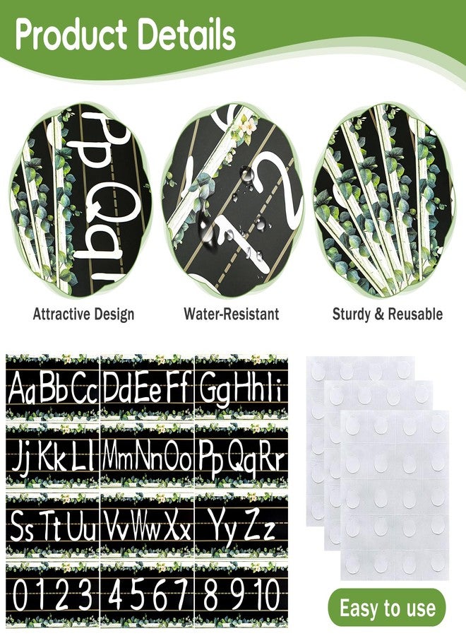 FloraSea 12Pcs Alphabet Bulletin Board Strips Set, Alphabet Line ABC Alphabet Banner Number Line Border Posters for Preschool Kindergarten Classroom Playroom Bedroom Wall Decor - Image 3