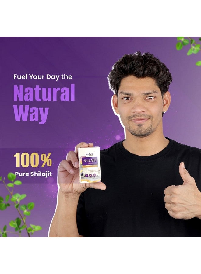 Leeford Shilajit/Shilajeet Tablets for Men | Helps to boost Strength, Stamin & Enhances Immunity | 100% Ayurvedic, Gluten Free | Made with 100% Pure Shilajit - Image 3