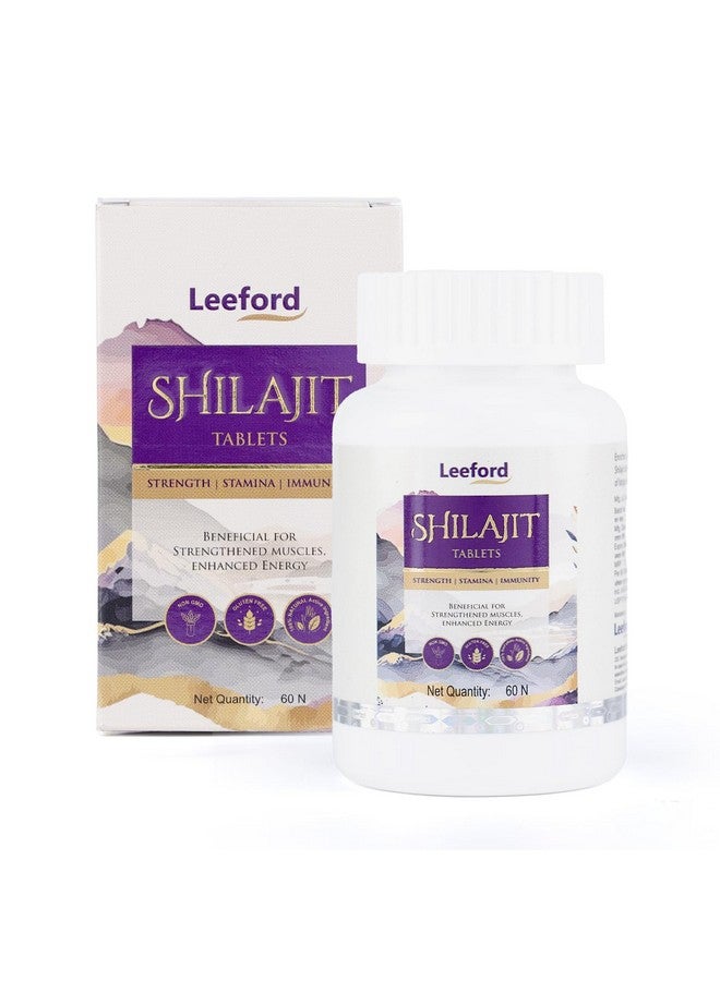 Leeford Shilajit/Shilajeet Tablets for Men | Helps to boost Strength, Stamin & Enhances Immunity | 100% Ayurvedic, Gluten Free | Made with 100% Pure Shilajit - Image 1