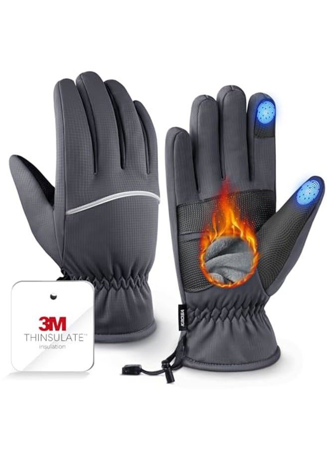 krosa 15°F Waterproof Winter Gloves for Women & Men, 3M Thinsulate Warm Ski Glove for Cold Weather, Touchscreen for Skiing Cycling Outdoor Sports - Image 1