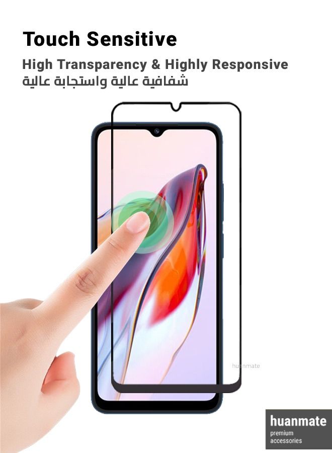هووانميت واقي شاشة كامل الأسطح من الحافة إلى الحافة لهاتف شاومي ريدمى 12 سي - Image 4
