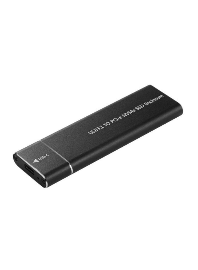 USB3.1 TO PCI-E NVME SSD ENCLOSURE NVME M-Key Type C Adapter-Capacity:Black-Interface:USB-3.1 - Image 2