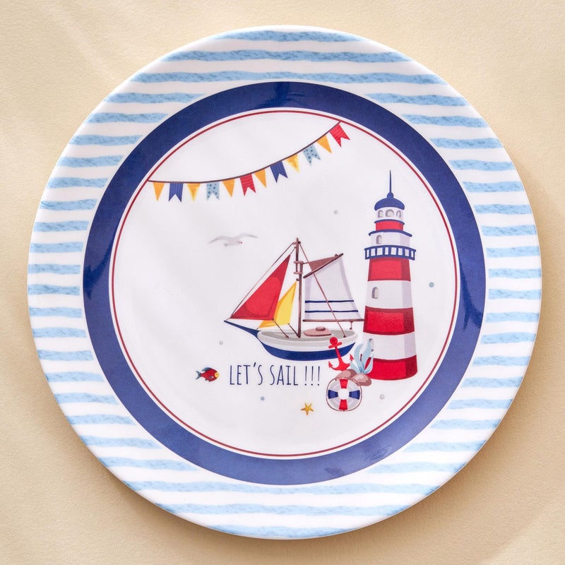 Home Centre Slate Kids Melamine Printed Dinner Plate - 27cm - Image 5