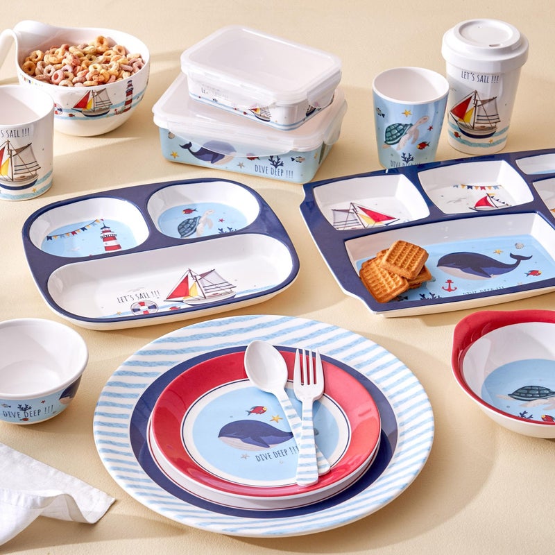 Home Centre Slate Kids Melamine Printed Dinner Plate - 27cm - Image 3