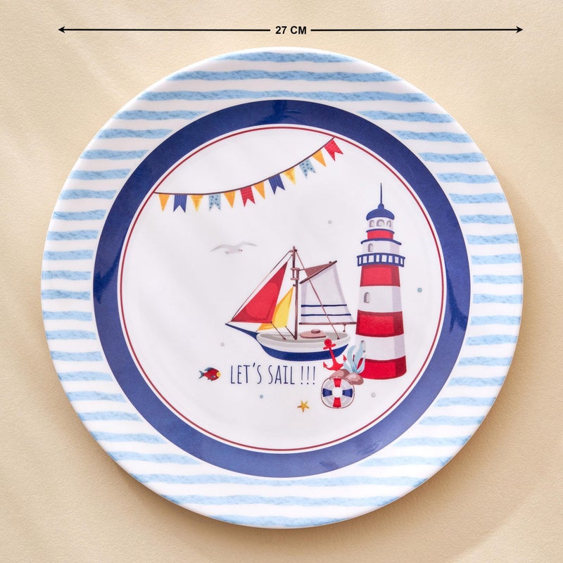 Home Centre Slate Kids Melamine Printed Dinner Plate - 27cm - Image 4
