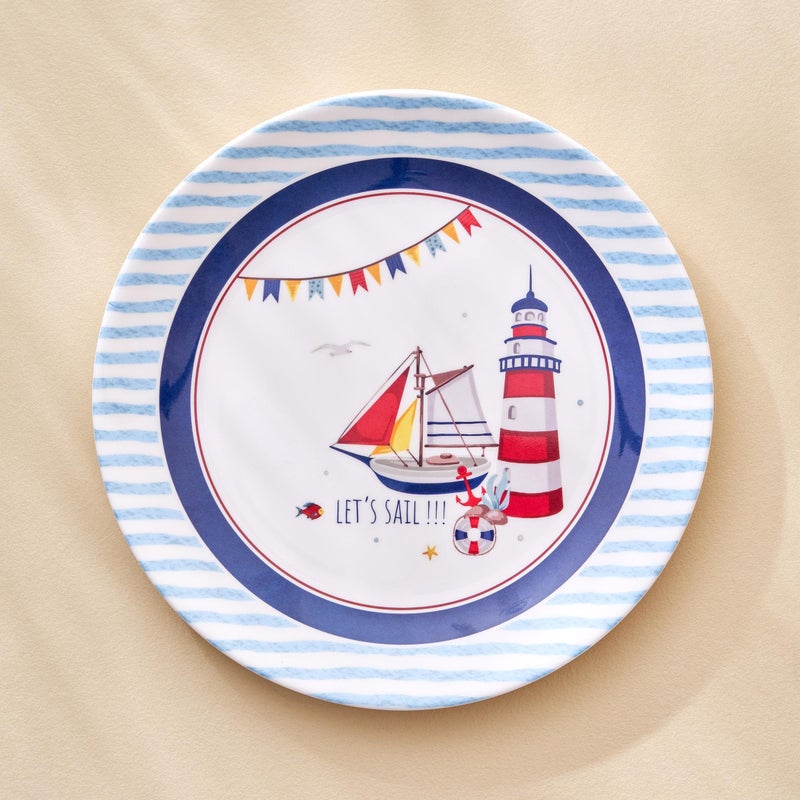 Home Centre Slate Kids Melamine Printed Dinner Plate - 27cm - Image 1