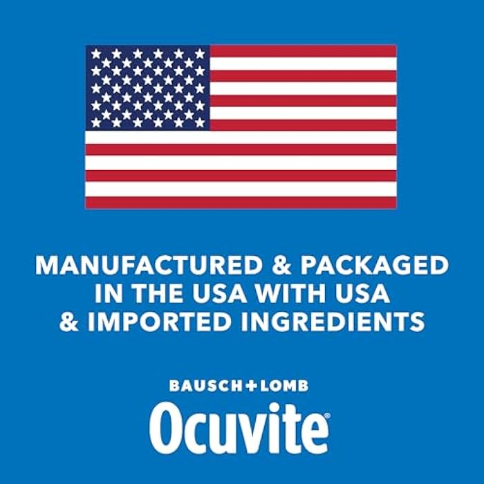 Ocuvite أوكوفيت لصحة العين، مكمل لوتين وزياكسانثين، فيتامين للعين مع فيتامين د، ج، هـ ومكمل أوميغا-3، يساعد في حماية صحة العين، 30 كبسولة لينة - Image 5