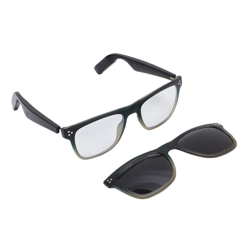 Smart Bluetooth Glasses with Magnetic Polarized Lens - Immersive HD Sound Wireless Bluetooth Sunglasses with Speaker for Outdoor Activities - Image 3