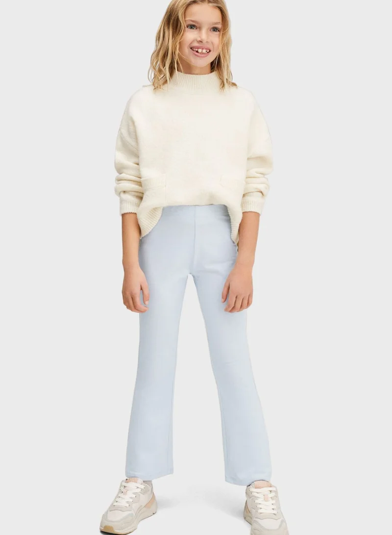 MANGO Kids Wide Leg Leggings