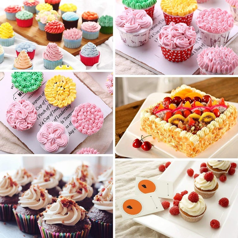 Professional Cake Decorating Tips Kit – 8 Icing Nozzles with Piping Bags for Cupcakes and Cakes (Two packs) - Image 3