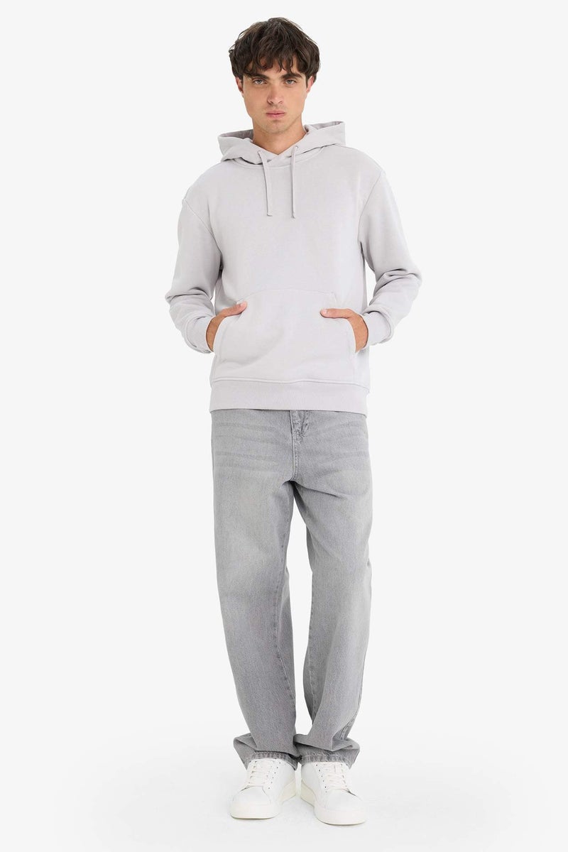 DeFacto Regular Fit Soft Lining Basic Hoodie - Image 2