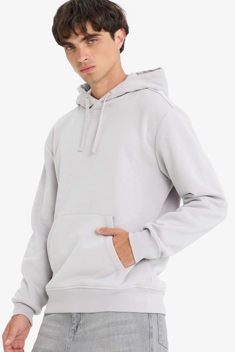 DeFacto Regular Fit Soft Lining Basic Hoodie - Image 3