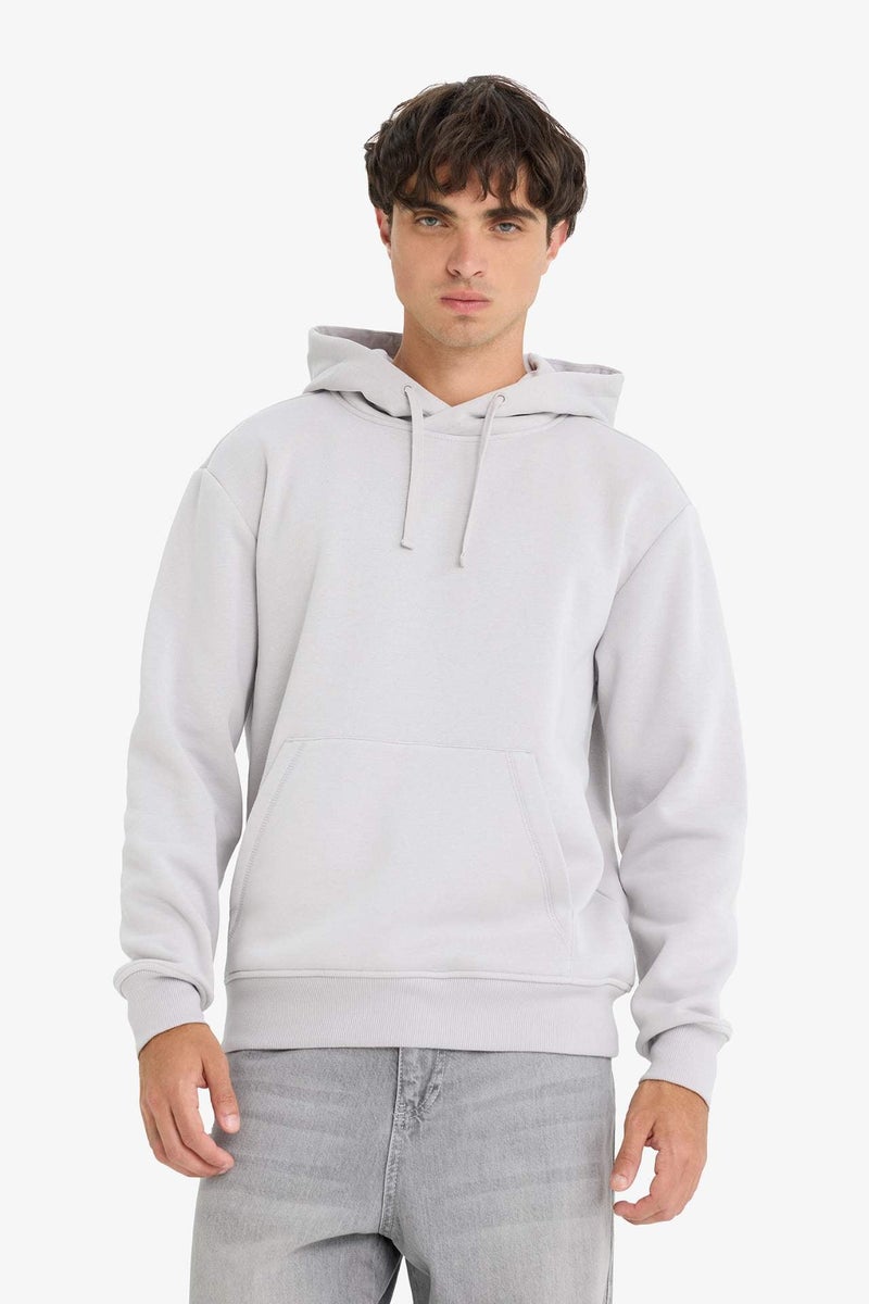 DeFacto Regular Fit Soft Lining Basic Hoodie - Image 1