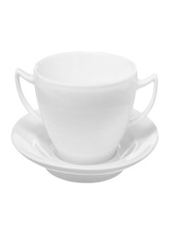 Royal Porcelain Soup Cup 0.32 L & Saucer 16.5 CM Set of 2 Shape Silk White - pzsku/Z7B1788B732231C0B85CBZ/45/_/1740583251/07b0b059-4318-4314-a6fd-f692fb8f6aa7