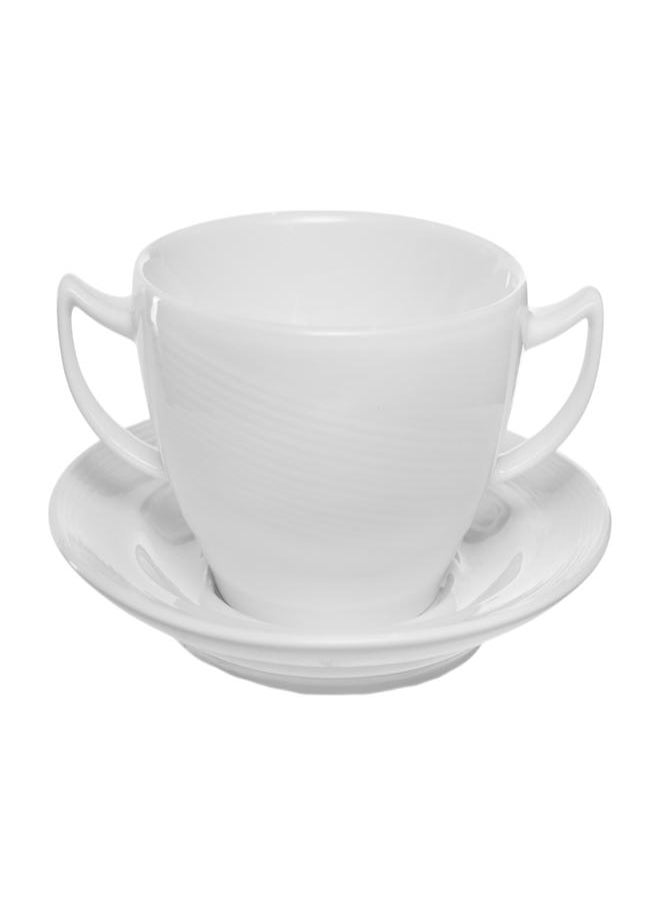 Royal Porcelain Soup Cup 0.32 L & Saucer 16.5 CM Set of 2 Shape Silk White - pzsku/Z7B1788B732231C0B85CBZ/45/_/1740583253/f1e23614-0aba-4de4-8880-e942757b6e53