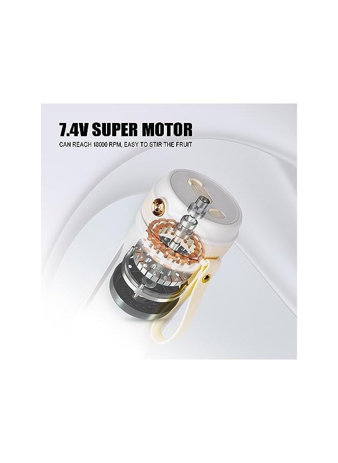 IAF Electric Juicer Blender Cup with 10 Blades, 350ml Capacity USB Charge 3000mah long battery life Wireless Juicer Multi-function Mixer for for Shakes and Smoothies Black - Image 3