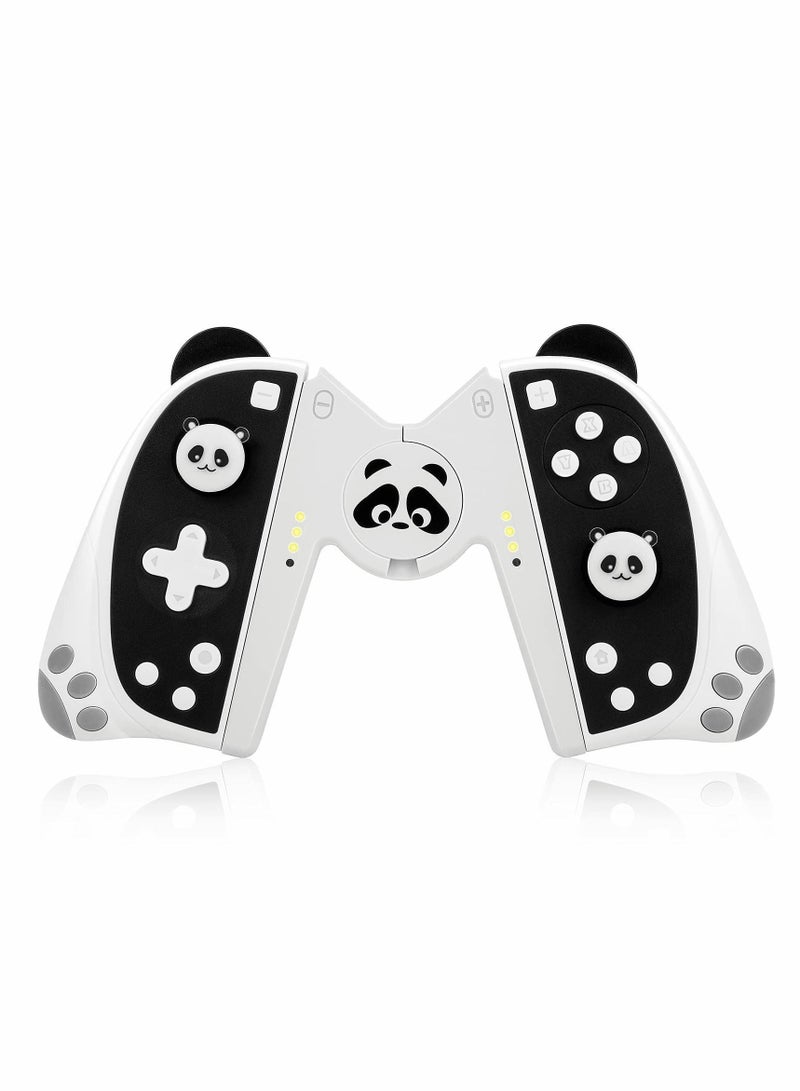 Y&D Switch Wireless Controller for Bluetooth Gamepad Kawaii Accessories, Handle+Cover+Stand, Panda  - Image 1
