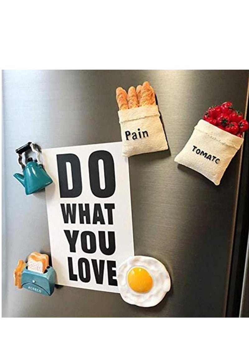 ELIKLIV 10pcs Fridge Magnets Set, 3D Resin Magnet Refrigerator Stickers, Cute Food Shaped Magnets Home Refrigerator Stickers Creative Cute Food Shape Magnetic Bread Milk - pzsku/Z7B17B7C8997C8DA84184Z/45/_/1704438686/2b759305-2aea-4df3-a379-49a963175f6e