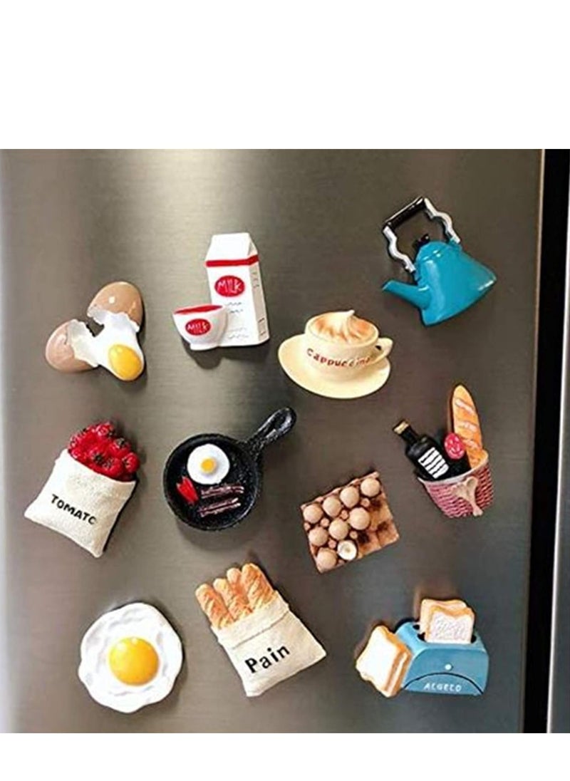 ELIKLIV 10pcs Fridge Magnets Set, 3D Resin Magnet Refrigerator Stickers, Cute Food Shaped Magnets Home Refrigerator Stickers Creative Cute Food Shape Magnetic Bread Milk - pzsku/Z7B17B7C8997C8DA84184Z/45/_/1704451762/3dc41bbe-ef35-46a2-9cd4-0373b05486da